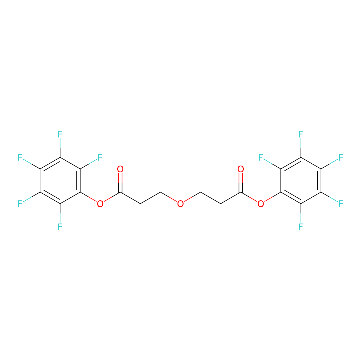 Bis-PEG1-PFP ester molecular structure, CAS 1807539-02-1