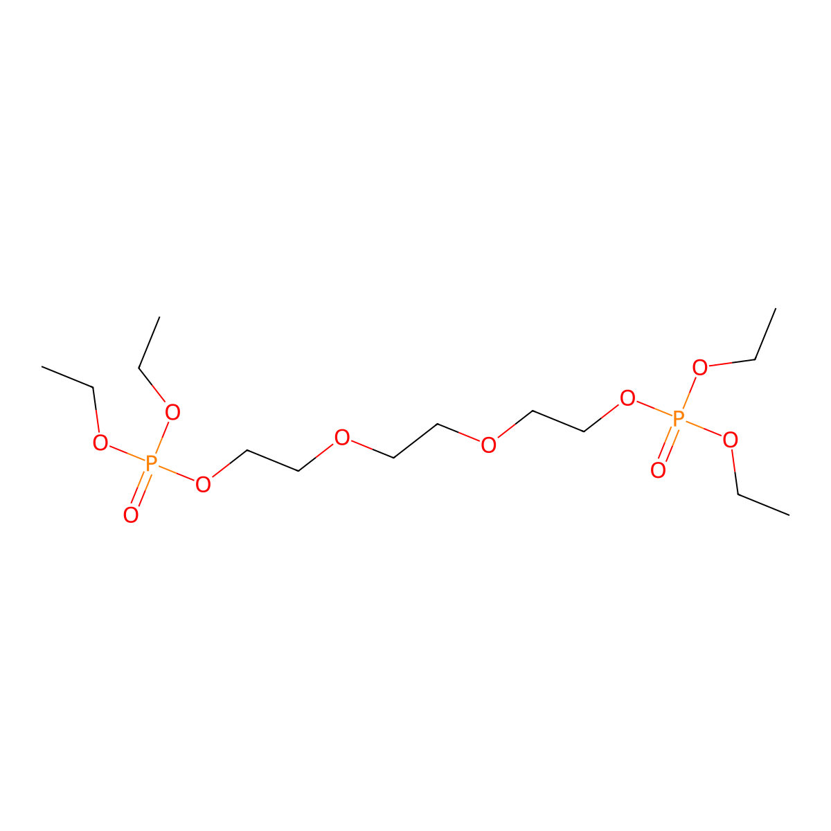 2-[2-(2-Diethoxyphosphoryloxyethoxy)ethoxy]ethyl diethyl phosphate molecular structure, CAS 1807539-03-2