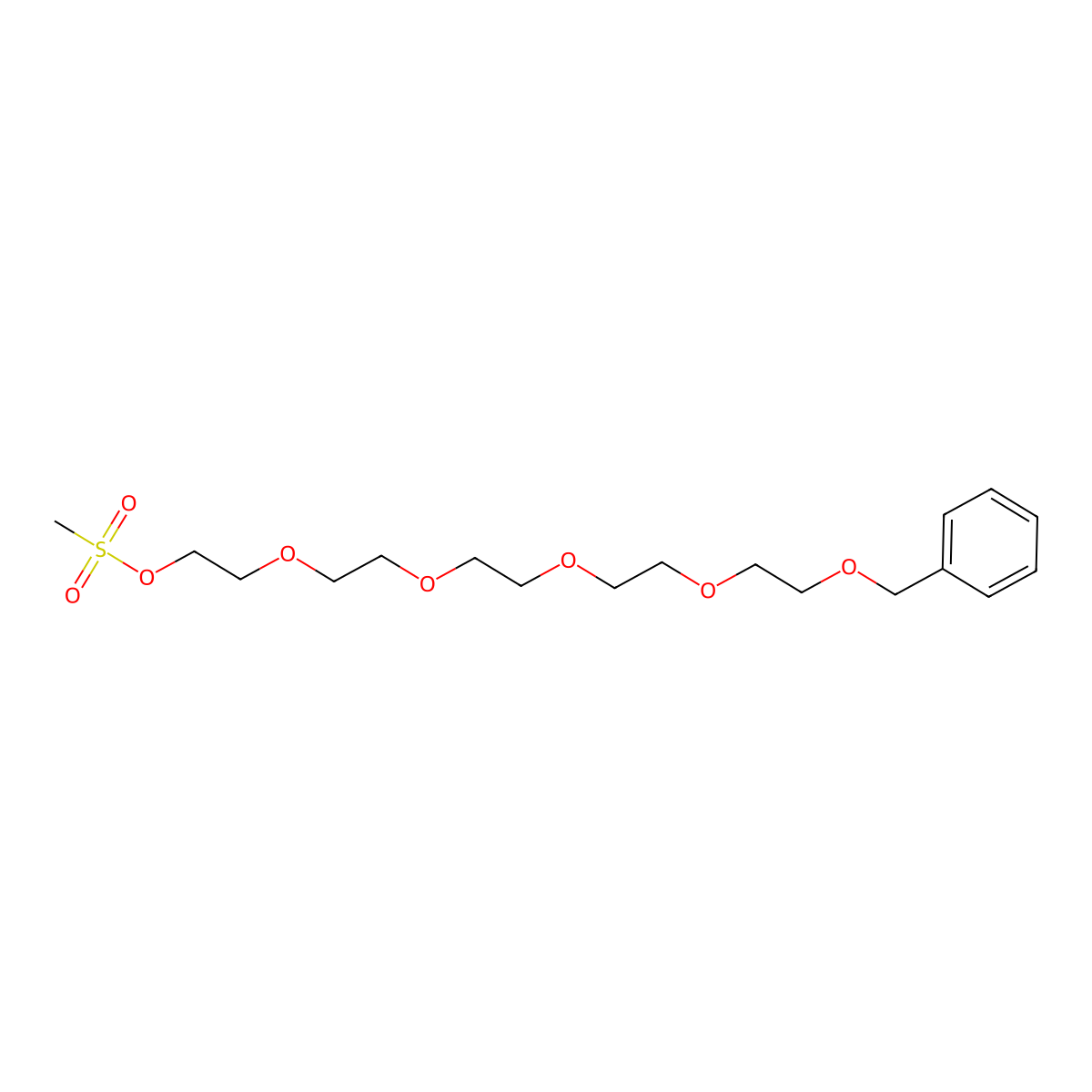 Benzyl-PEG5-ms molecular structure, CAS 1807539-07-6