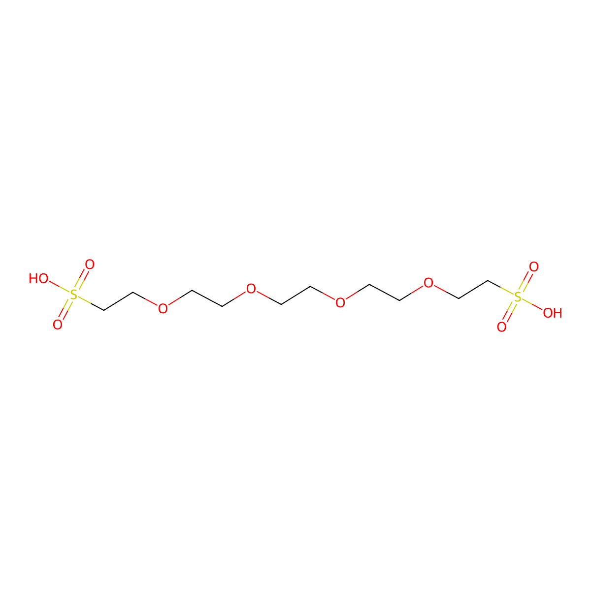 Bis-PEG4-sulfonic acid molecular structure, CAS 1807539-08-7