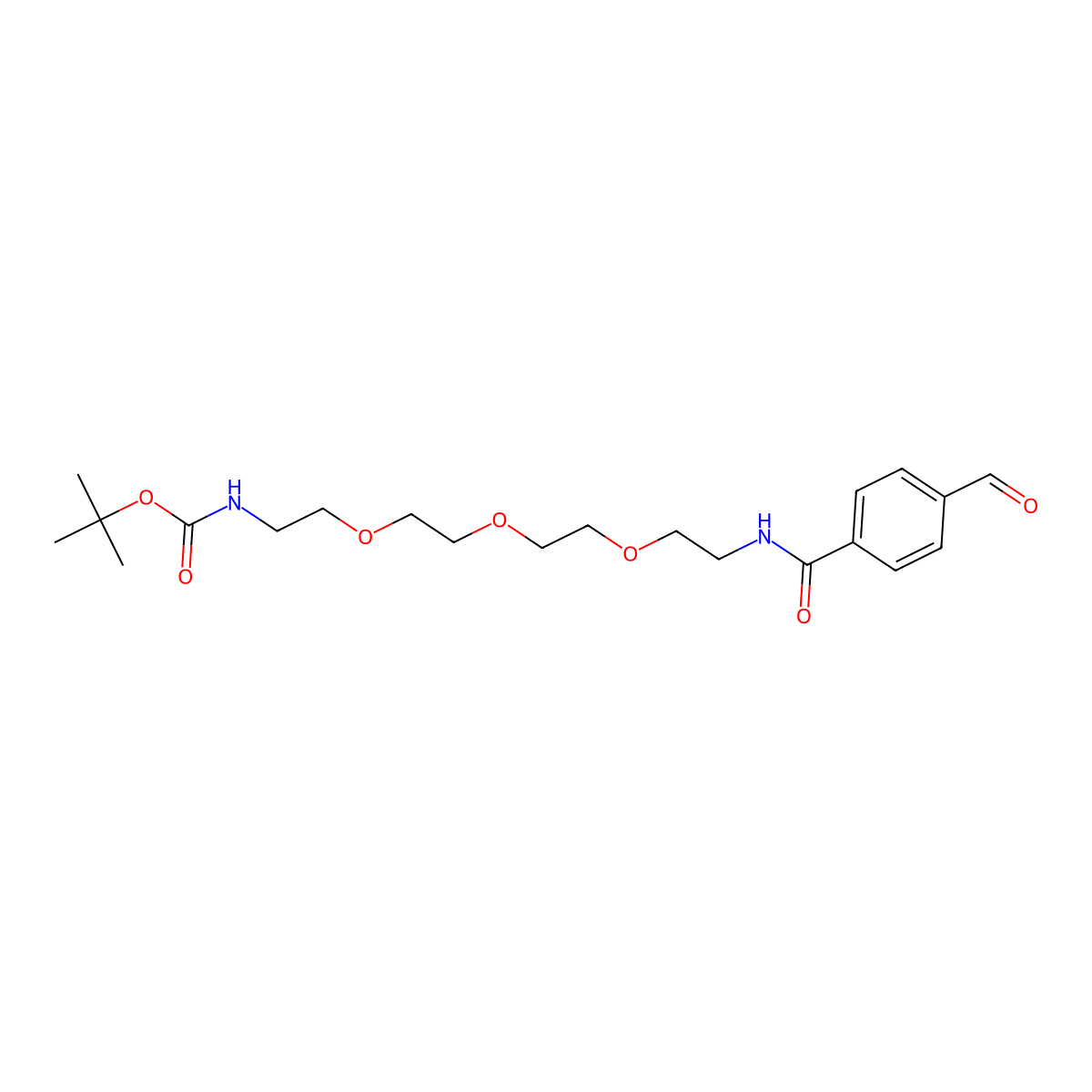 Ald-Ph-PEG3-NH-Boc molecular structure, CAS 1807540-87-9