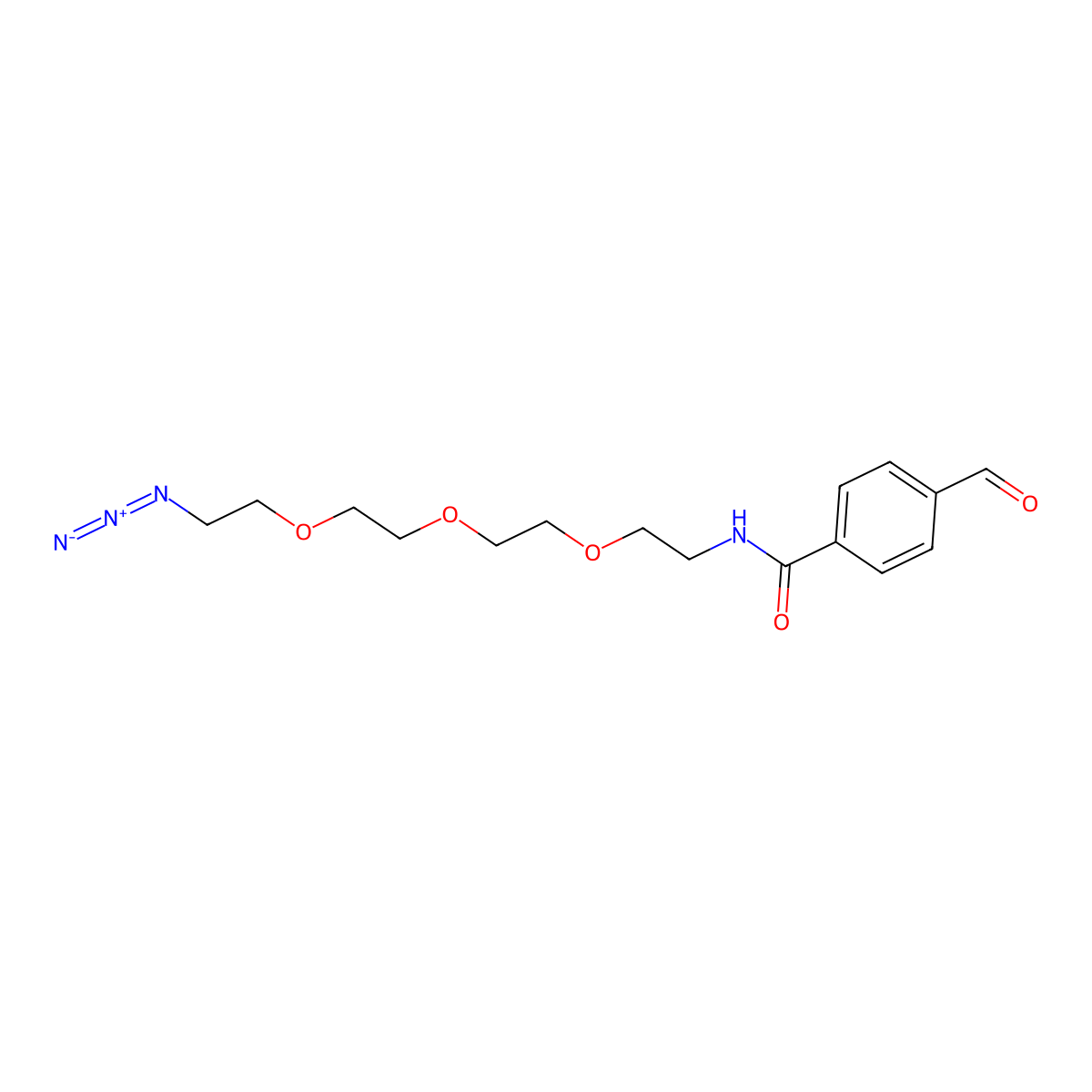 Ald-Ph-PEG3-Azide molecular structure, CAS 1807540-88-0