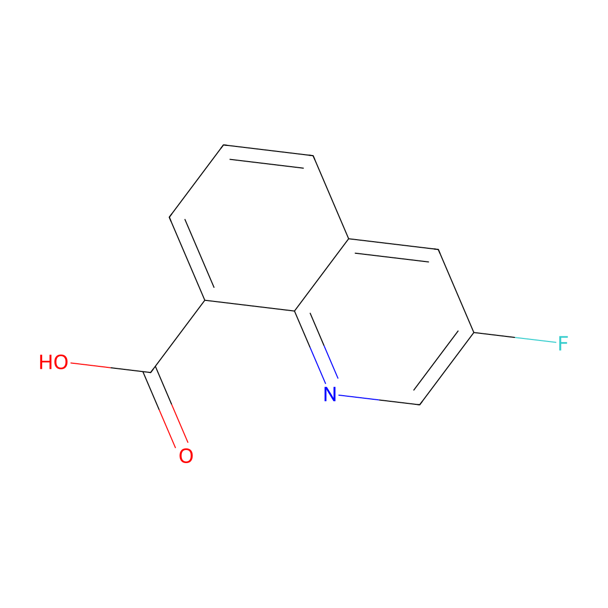 3-Fluoroquinoline-8-carboxylic acid molecular structure, CAS 1807542-81-9
