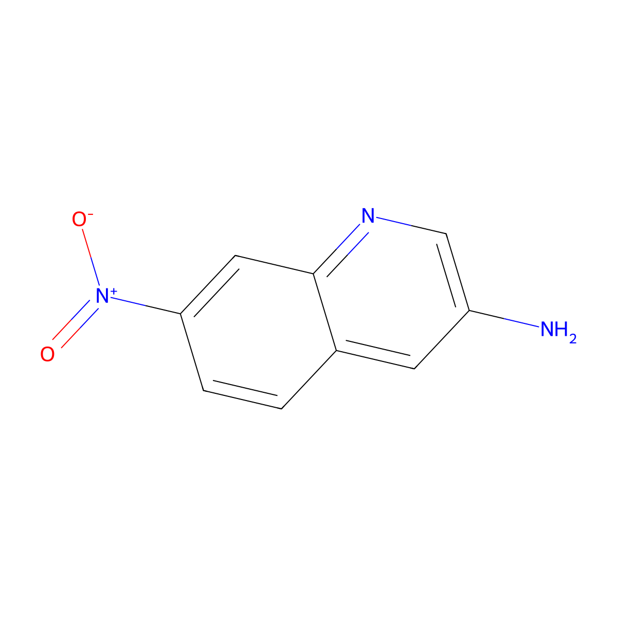 7-Nitroquinolin-3-amine molecular structure, CAS 1807542-89-7