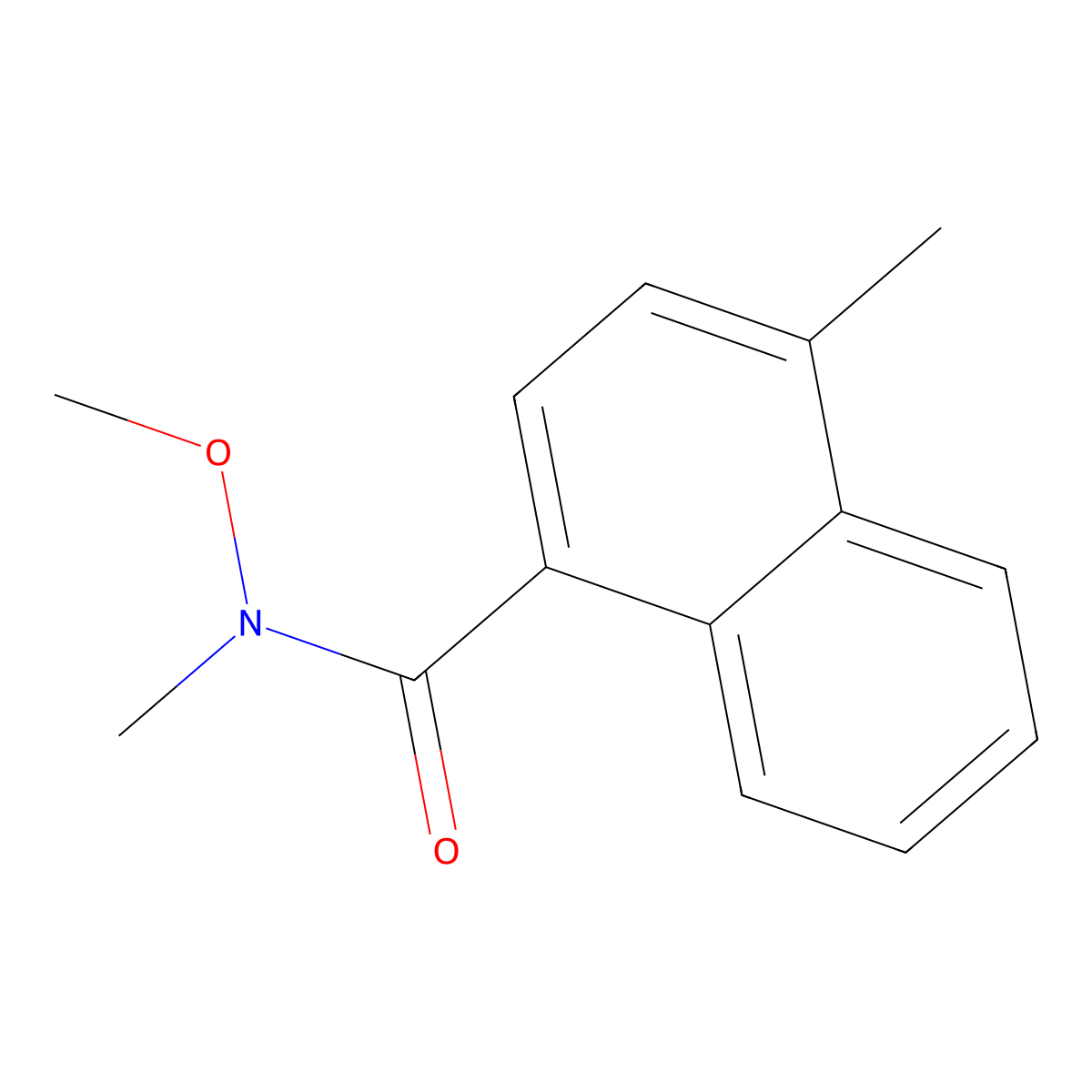 N-Methoxy-N,4-dimethyl-1-naphthamide molecular structure, CAS 1807542-90-0