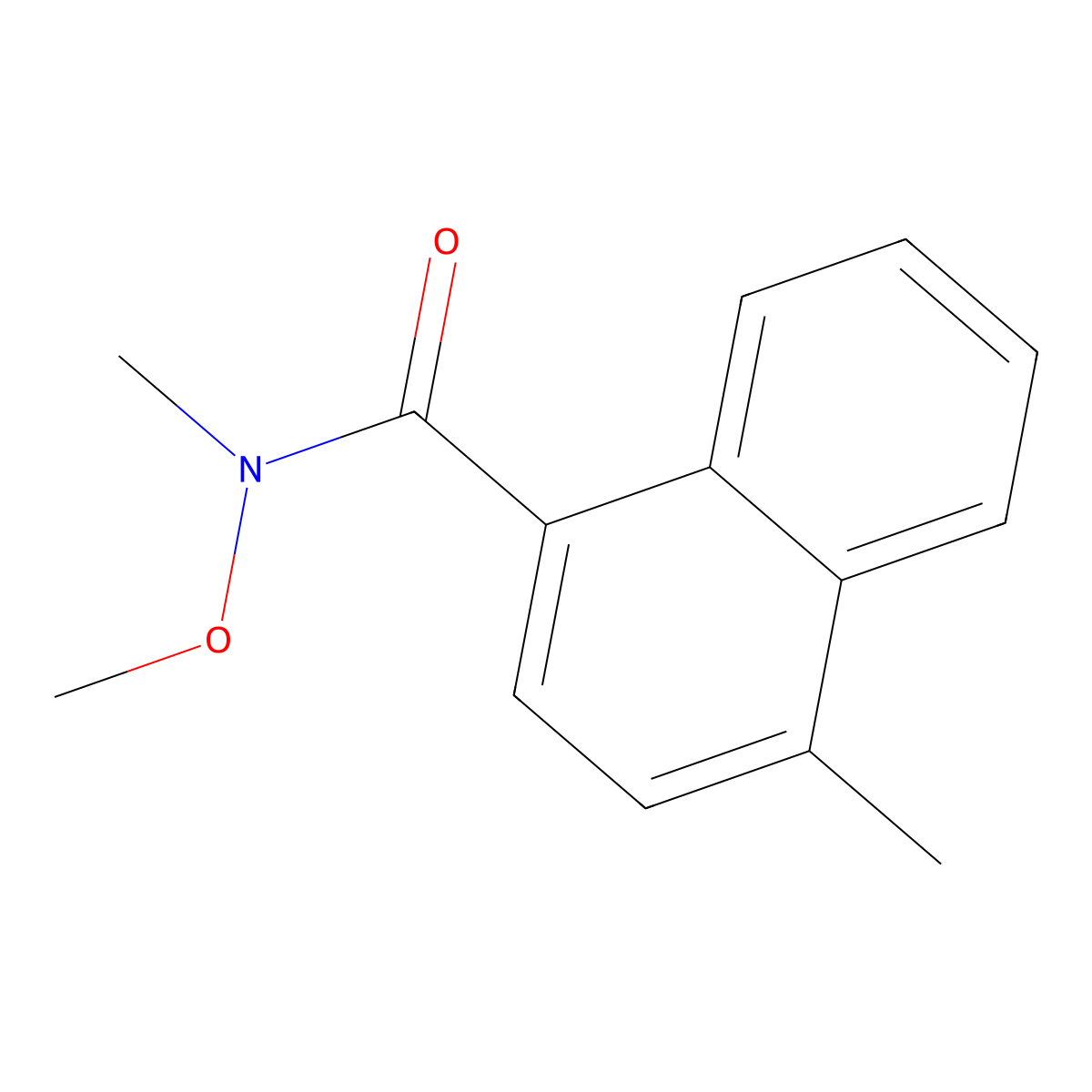 N-Methoxy-N,4-dimethyl-1-naphthamide molecular structure, CAS 1807542-90-0