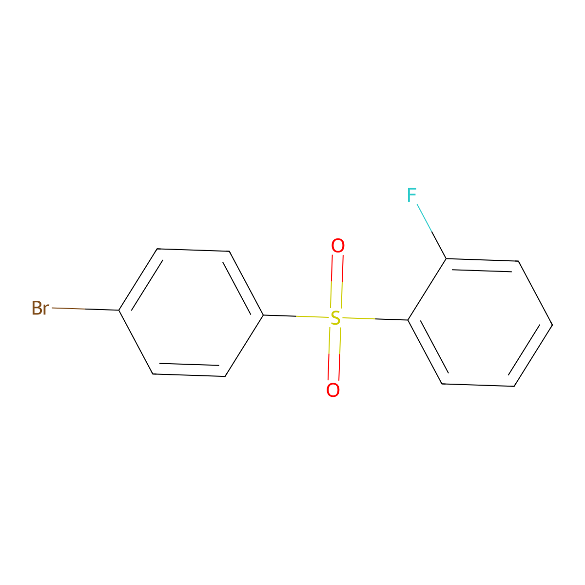 1-((4-Bromophenyl)sulfonyl)-2-fluorobenzene molecular structure, CAS 1807542-95-5