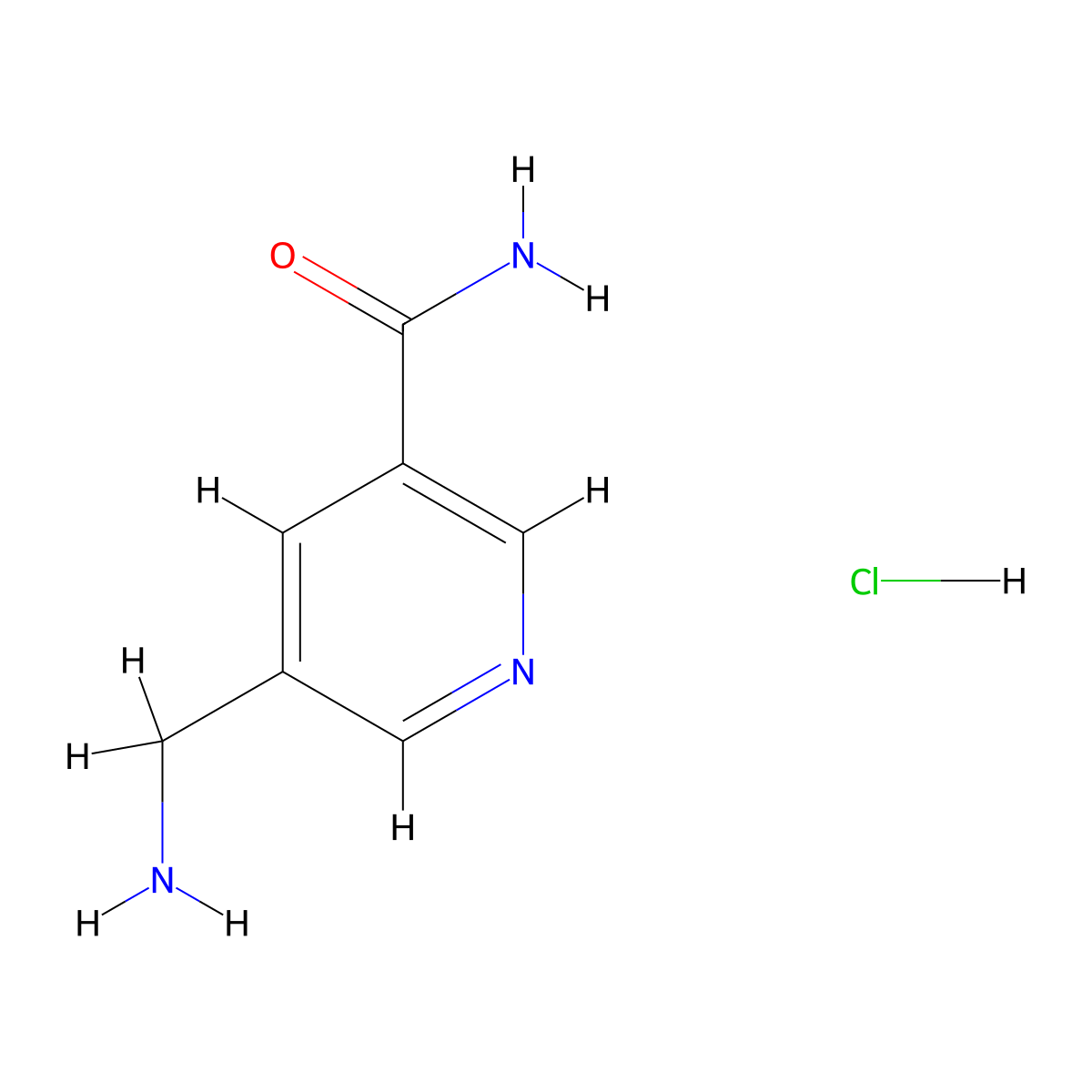 5-(Aminomethyl)nicotinamide hydrochloride molecular structure, CAS 1807542-98-8