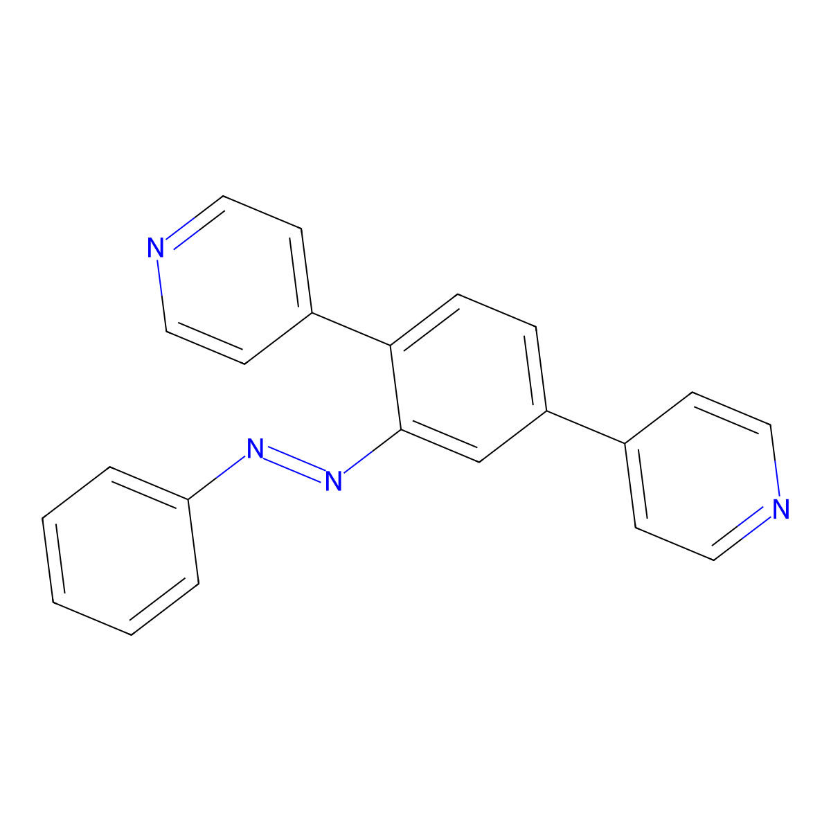 (e)-4,4'-(2-(Phenyldiazenyl)-1,4-phenylene)dipyridine molecular structure, CAS 1807547-41-6