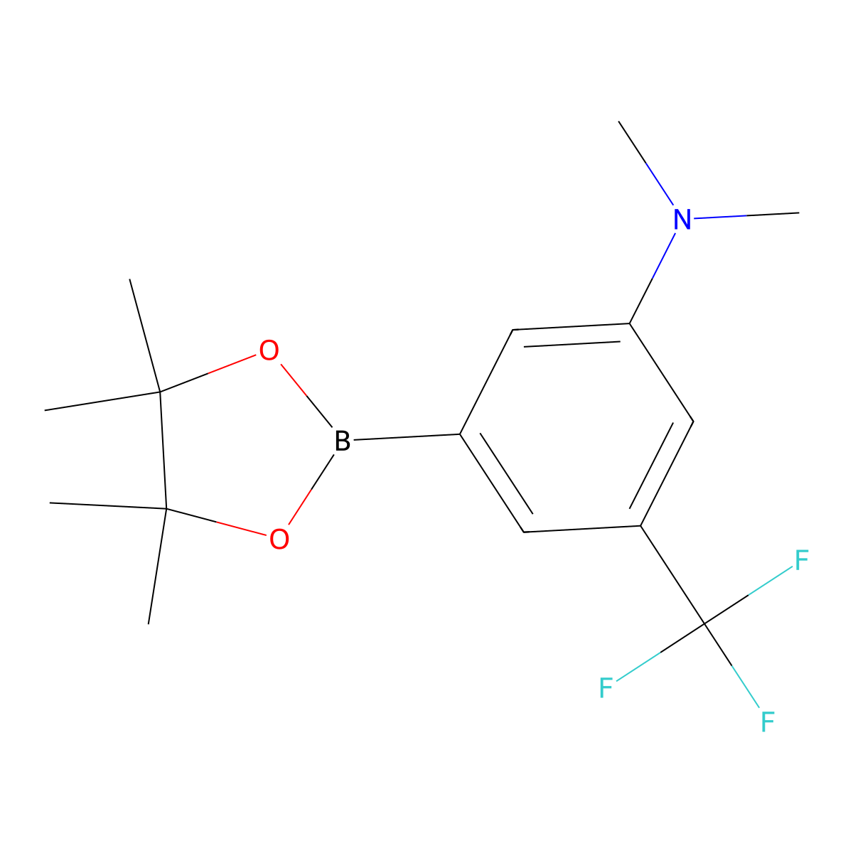 3-(Dimethylamino)-5-(trifluoromethyl)phenylboronic Acid Pinacol Ester molecular structure, CAS 1807593-24-3