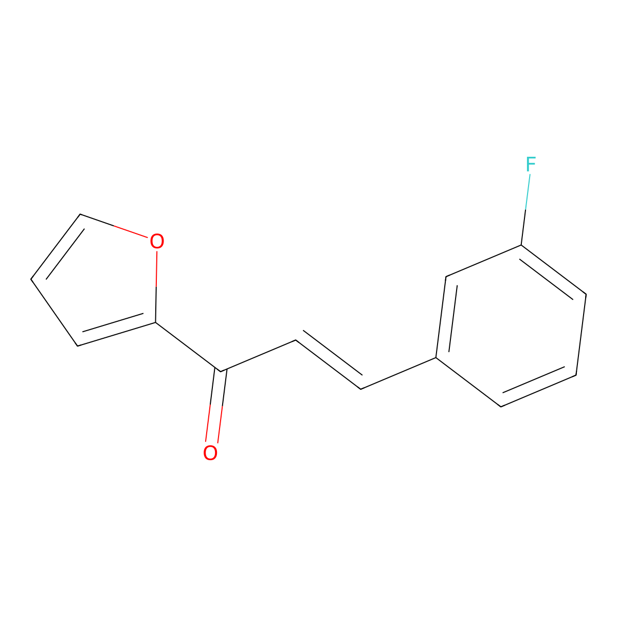 (2E)-3-(3-Fluorophenyl)-1-(furan-2-yl)prop-2-en-1-one molecular structure, CAS 1807617-37-3