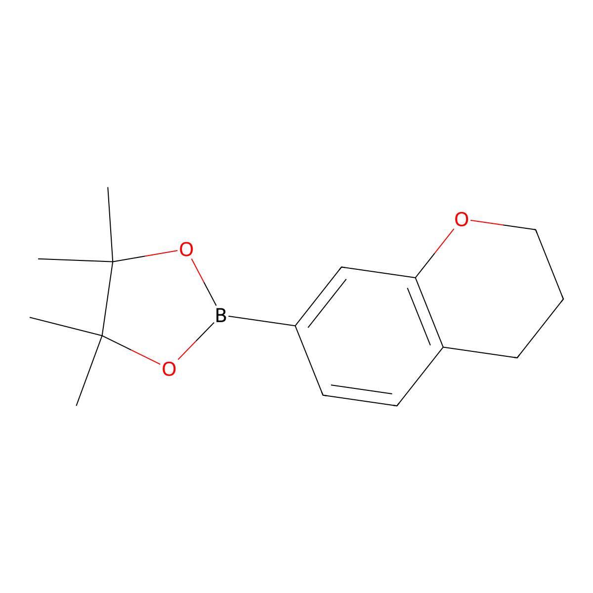 2-(Chroman-7-yl)-4,4,5,5-tetramethyl-1,3,2-dioxaborolane molecular structure, CAS 1807699-68-8