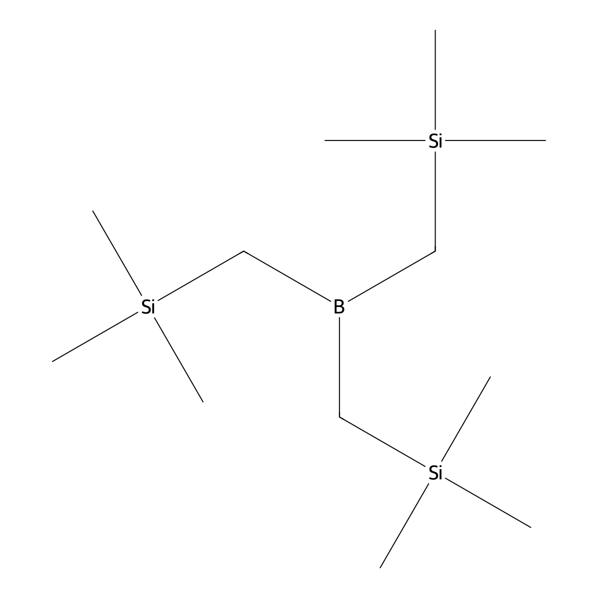 Tris(trimethylsilylmethyl)borane molecular structure, CAS 18077-26-4