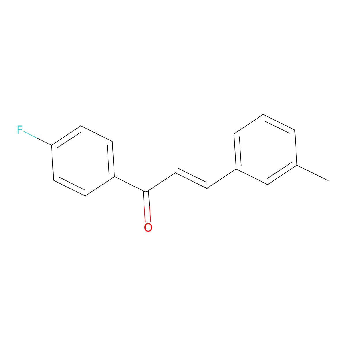 (2E)-1-(4-Fluorophenyl)-3-(3-methylphenyl)prop-2-en-1-one molecular structure, CAS 1807703-75-8