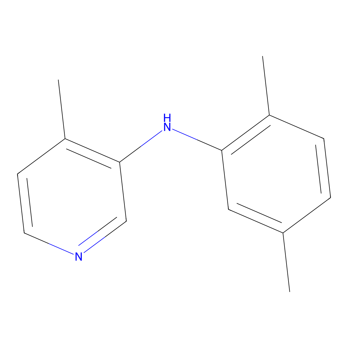 N-(2,5-Dimethylphenyl)-4-methylpyridin-3-amine molecular structure, CAS 1807753-18-9
