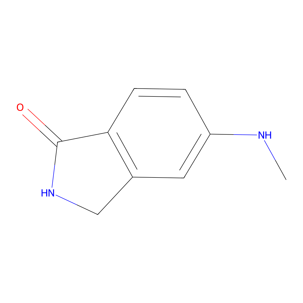 5-(methylamino)-2,3-dihydro-1H-isoindol-1-one molecular structure, CAS 1807755-85-6
