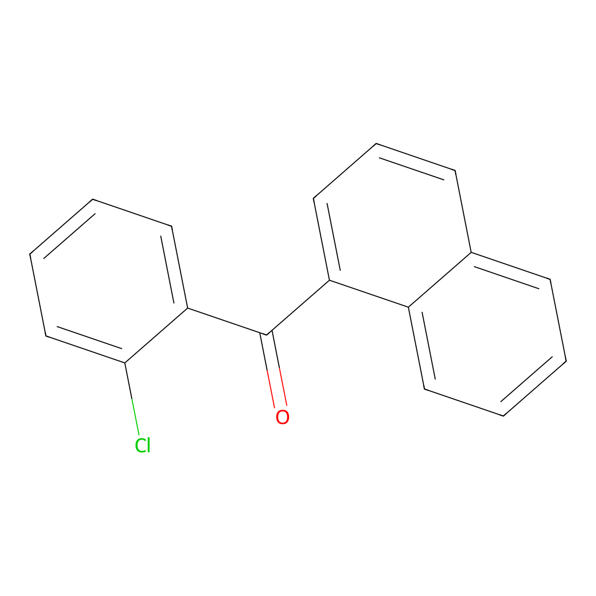 (2-Chlorophenyl)(naphthalen-1-yl)methanone molecular structure, CAS 180780-15-8