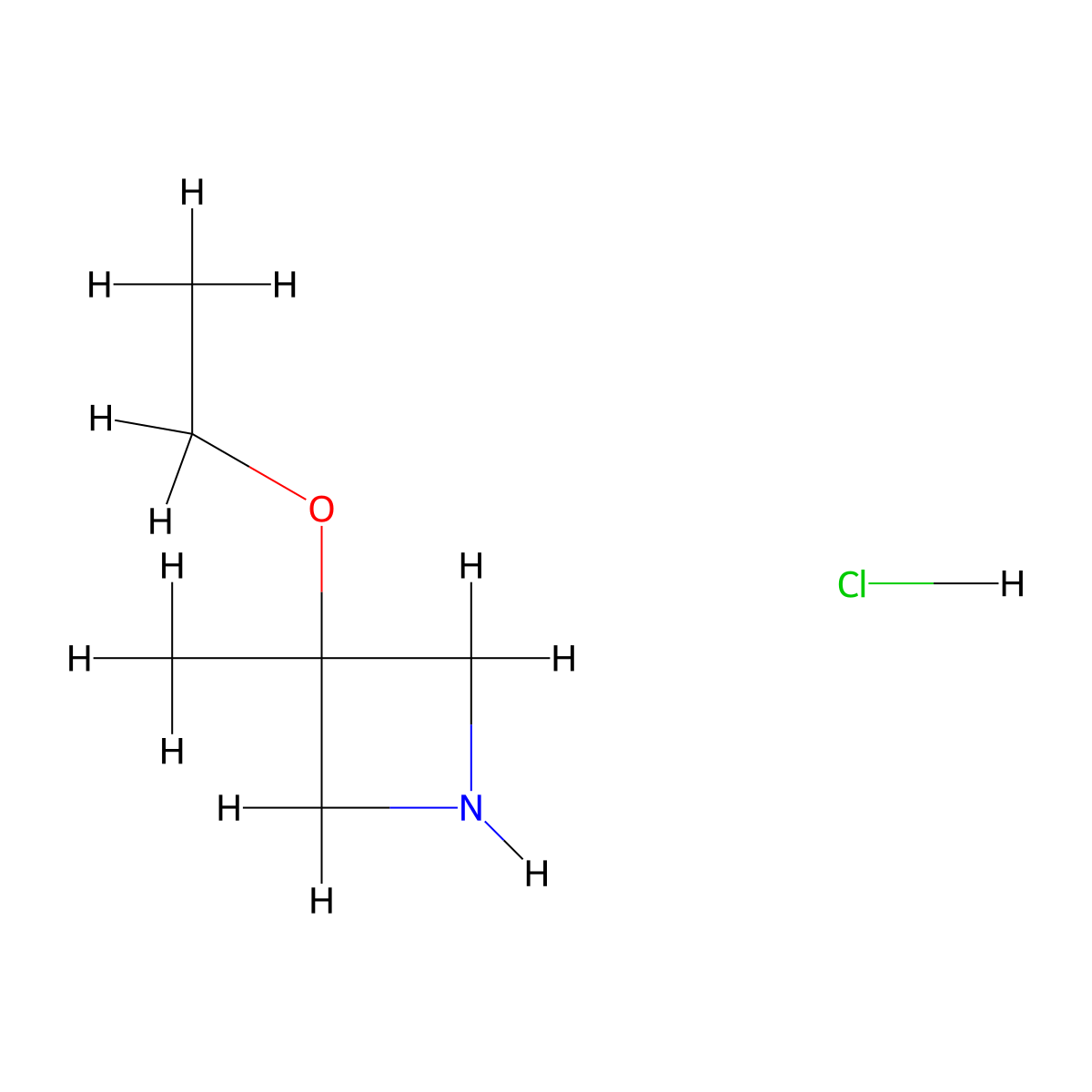 3-Ethoxy-3-methylazetidine hydrochloride molecular structure, CAS 1807872-03-2