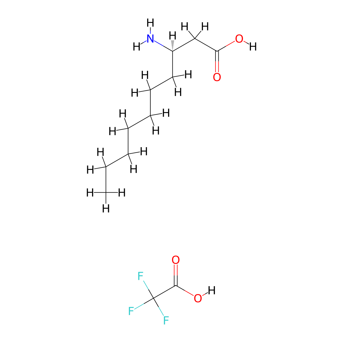 (3R)-3-aminodecanoic acid, trifluoroacetic acid molecular structure, CAS 1807888-02-3