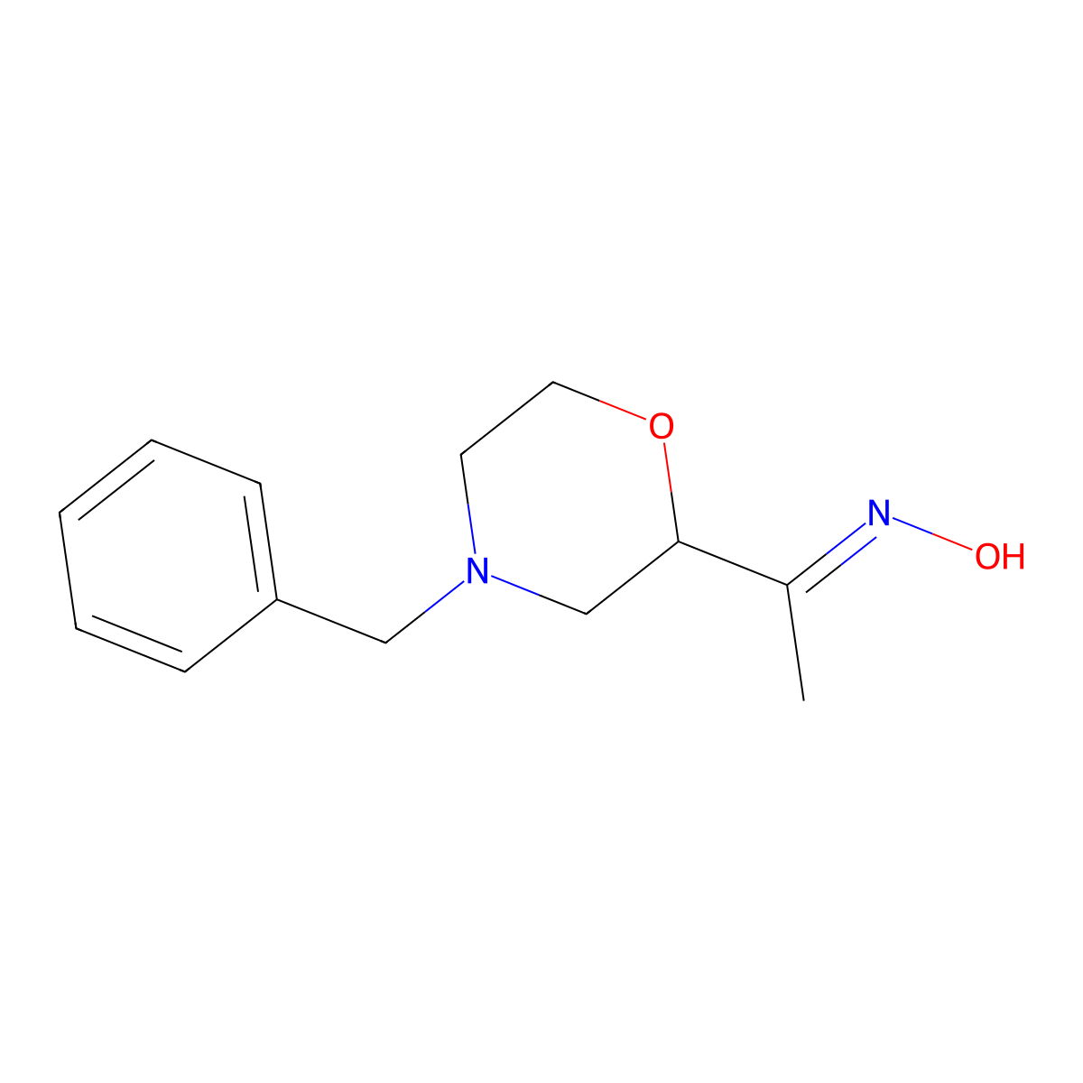 N-[1-(4-Benzylmorpholin-2-yl)ethylidene]hydroxylamine molecular structure, CAS 1807888-08-9