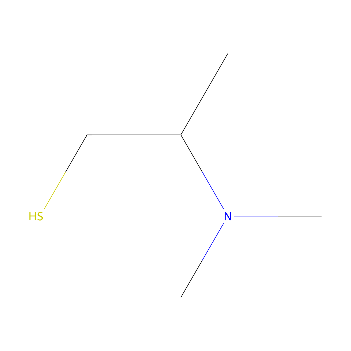 (2S)-2-(dimethylamino)propane-1-thiol molecular structure, CAS 1807890-91-0