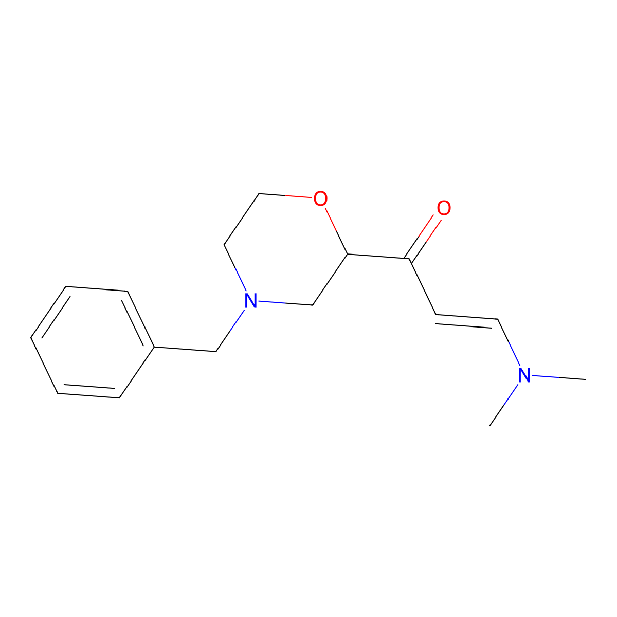1-(4-Benzylmorpholin-2-yl)-3-(dimethylamino)prop-2-en-1-one molecular structure, CAS 1807891-11-7
