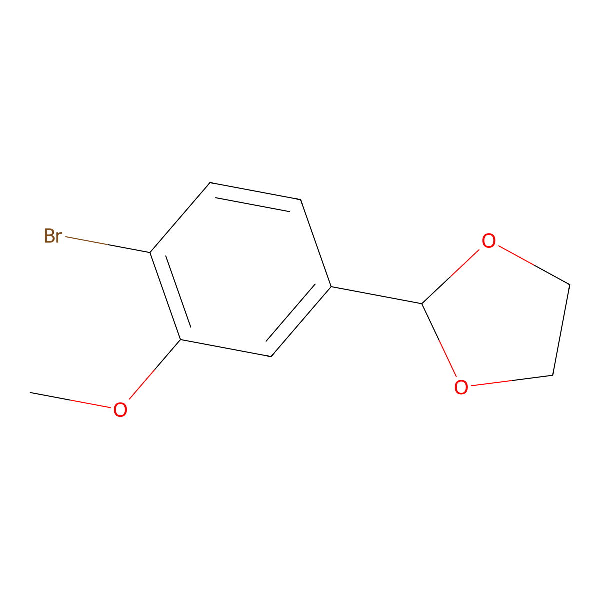 2-(4-Bromo-3-methoxyphenyl)-1,3-dioxolane molecular structure, CAS 1807913-30-9