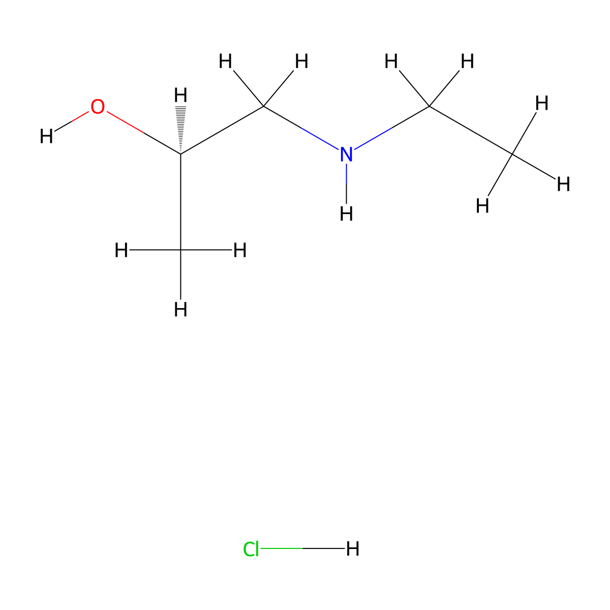 (2R)-1-(ethylamino)propan-2-ol hydrochloride molecular structure, CAS 1807914-22-2