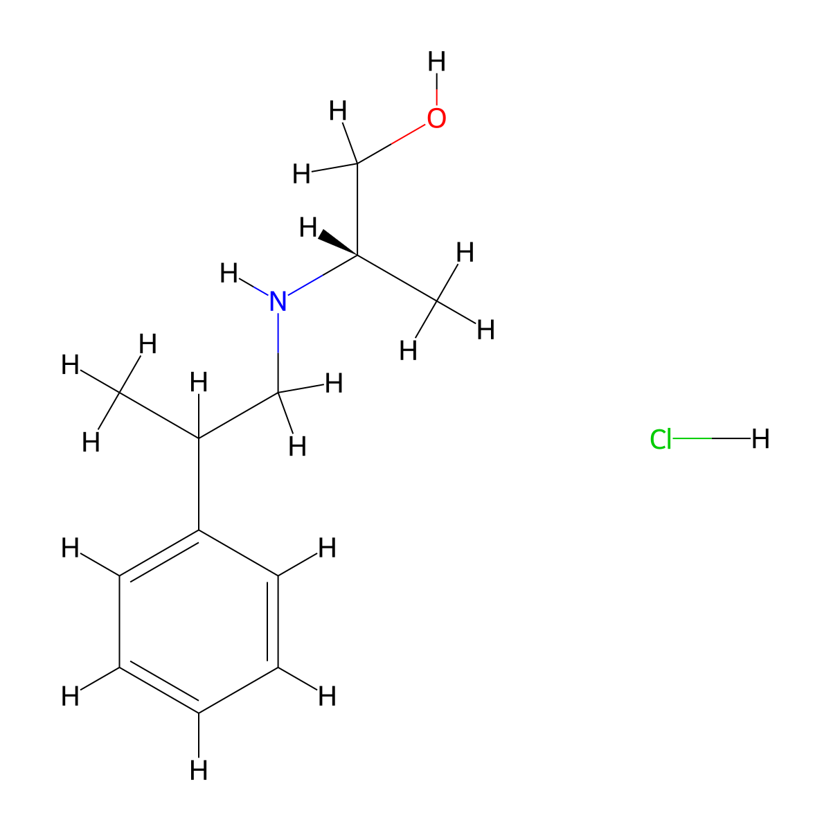 (2S)-2-[(2-phenylpropyl)amino]propan-1-ol hydrochloride molecular structure, CAS 1807914-30-2