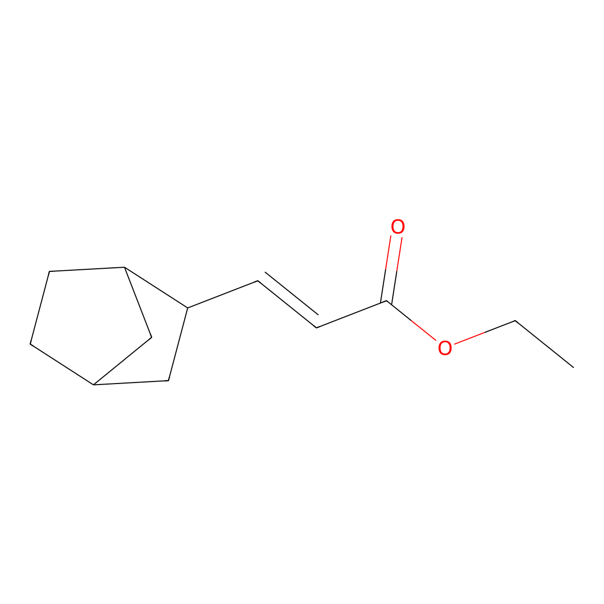Ethyl 3-{bicyclo[2.2.1]heptan-2-yl}prop-2-enoate molecular structure, CAS 1807920-92-8