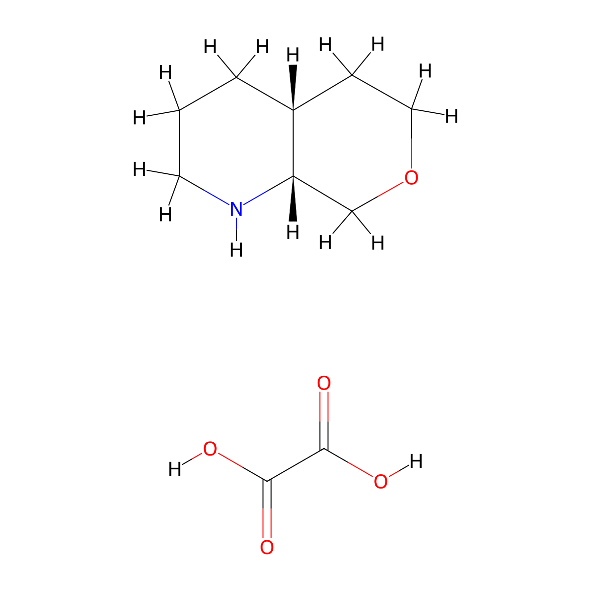 (4aR,8aR)-octahydro-1H-pyrano[3,4-b]pyridine; oxalic acid molecular structure, CAS 1807933-81-8