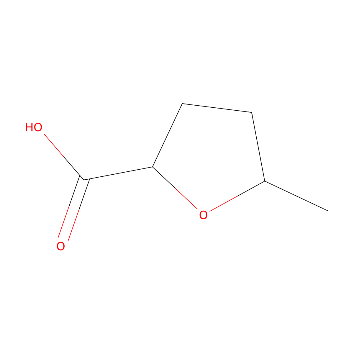 cis-5-Methyloxolane-2-carboxylic acid molecular structure, CAS 1807937-55-8