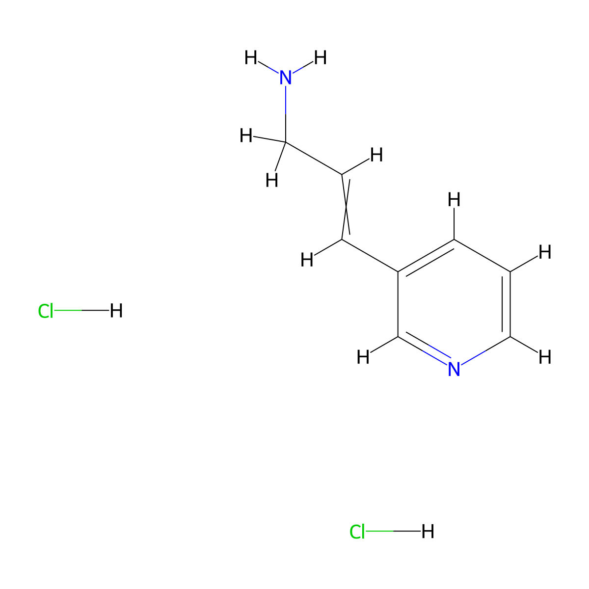 3-(Pyridin-3-yl)prop-2-en-1-amine dihydrochloride molecular structure, CAS 1807937-87-6