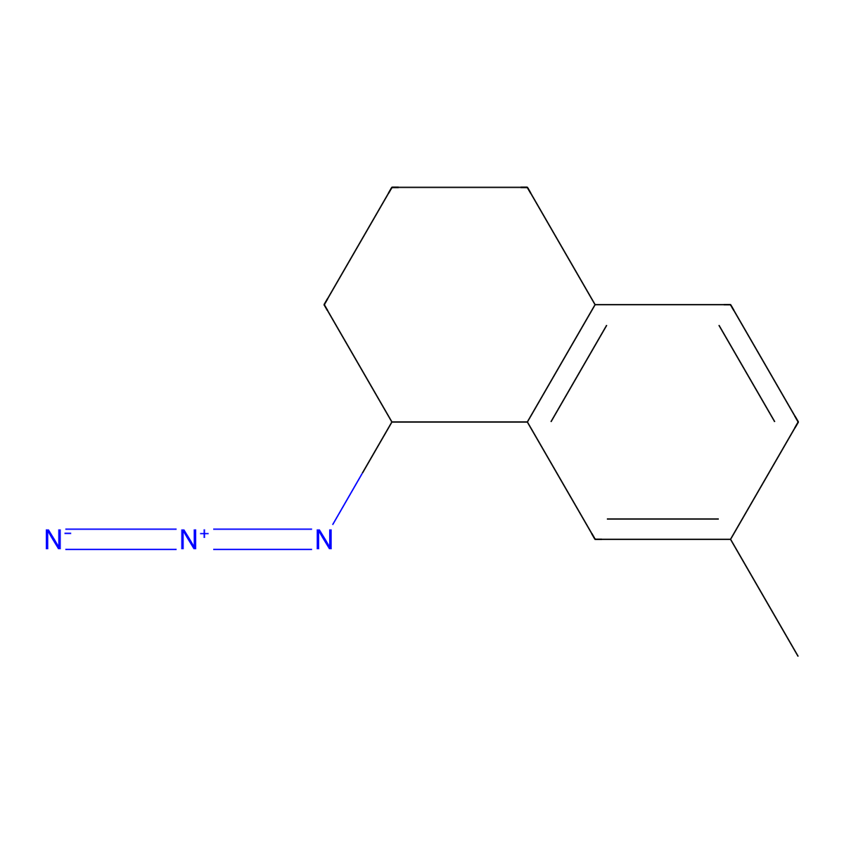 (1S)-1-Azido-7-methyl-1,2,3,4-tetrahydronaphthalene molecular structure, CAS 1807938-20-0