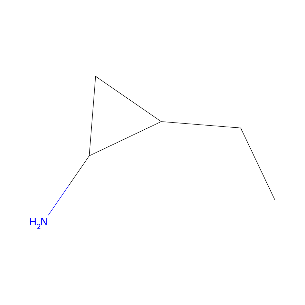 rac-(1R,2R)-2-ethylcyclopropan-1-amine molecular structure, CAS 1807938-46-0