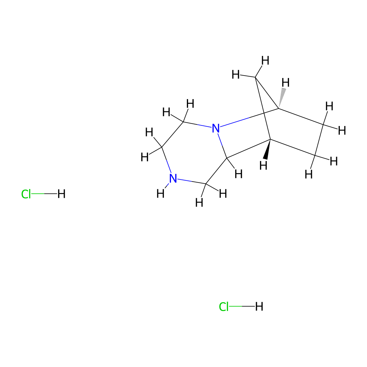(1R,8S)-2,5-Diazatricyclo[6.2.1.0,2,7]undecane dihydrochloride molecular structure, CAS 1807938-74-4