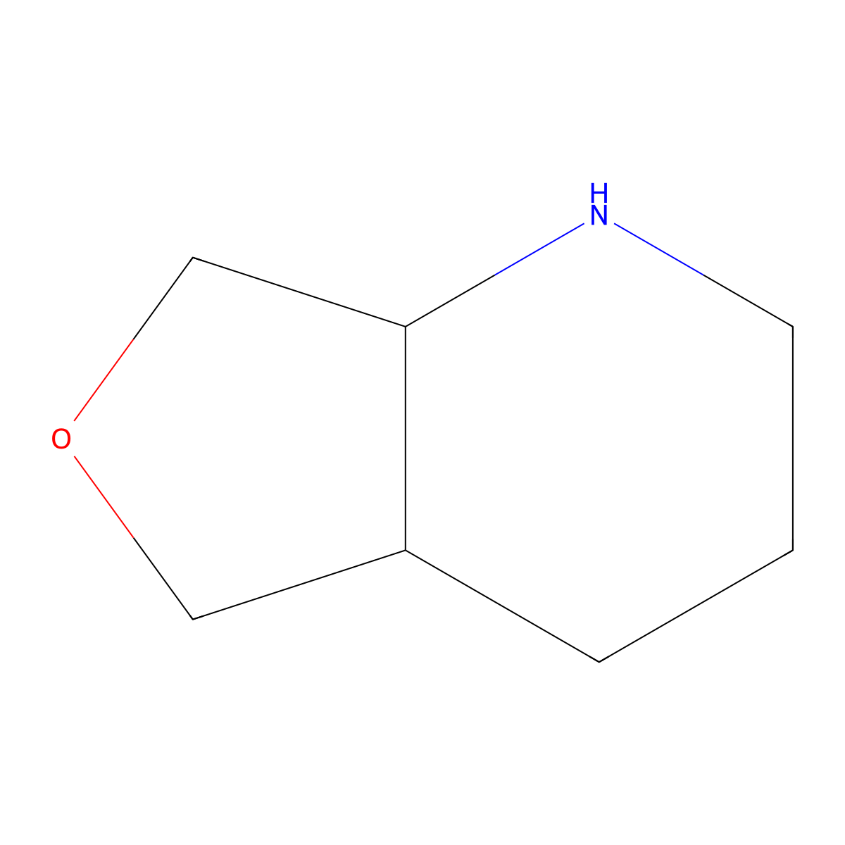 rac-(4aR,7aS)-octahydrofuro[3,4-b]pyridine molecular structure, CAS 1807939-96-3