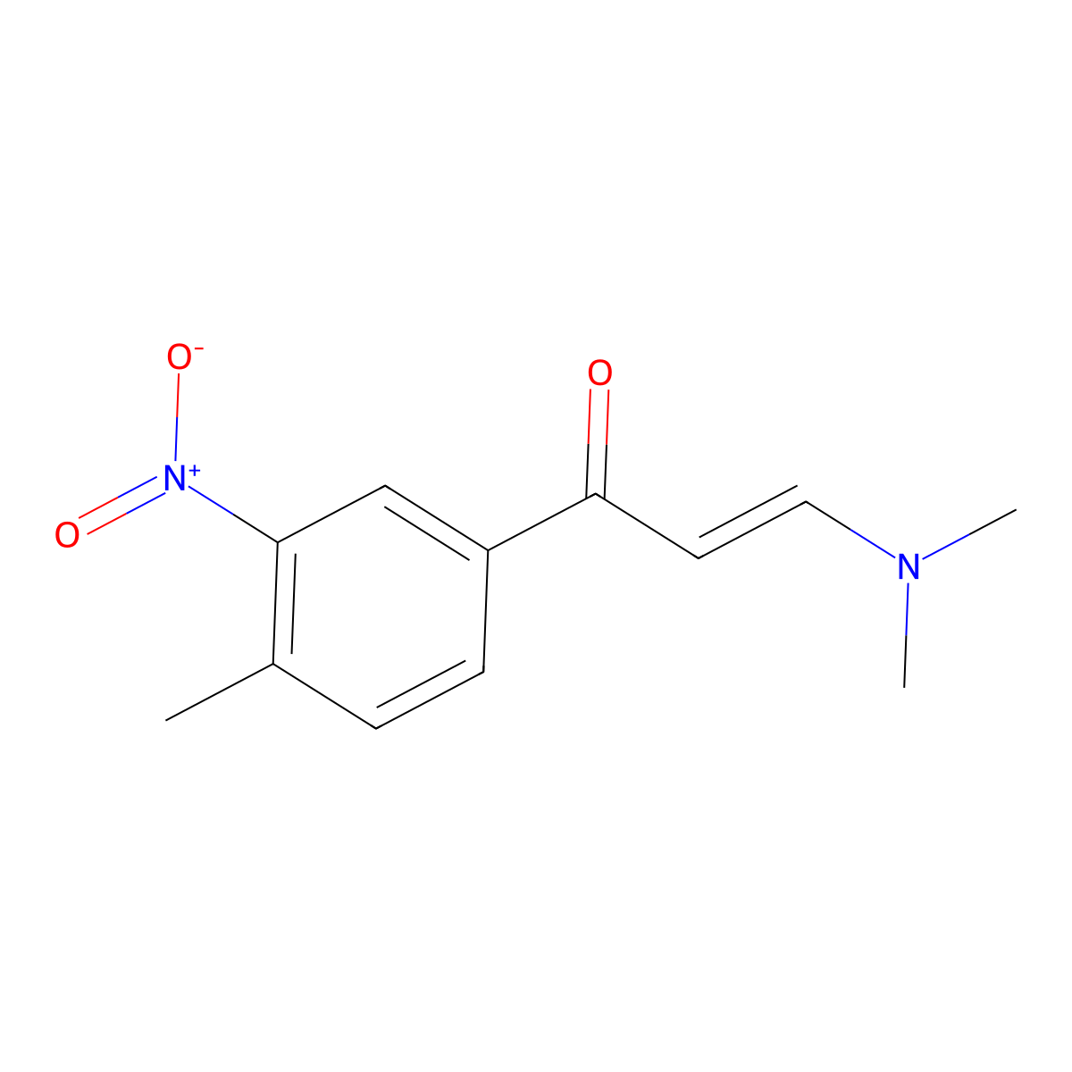 3-(Dimethylamino)-1-(4-methyl-3-nitrophenyl)prop-2-en-1-one molecular structure, CAS 1807940-53-9