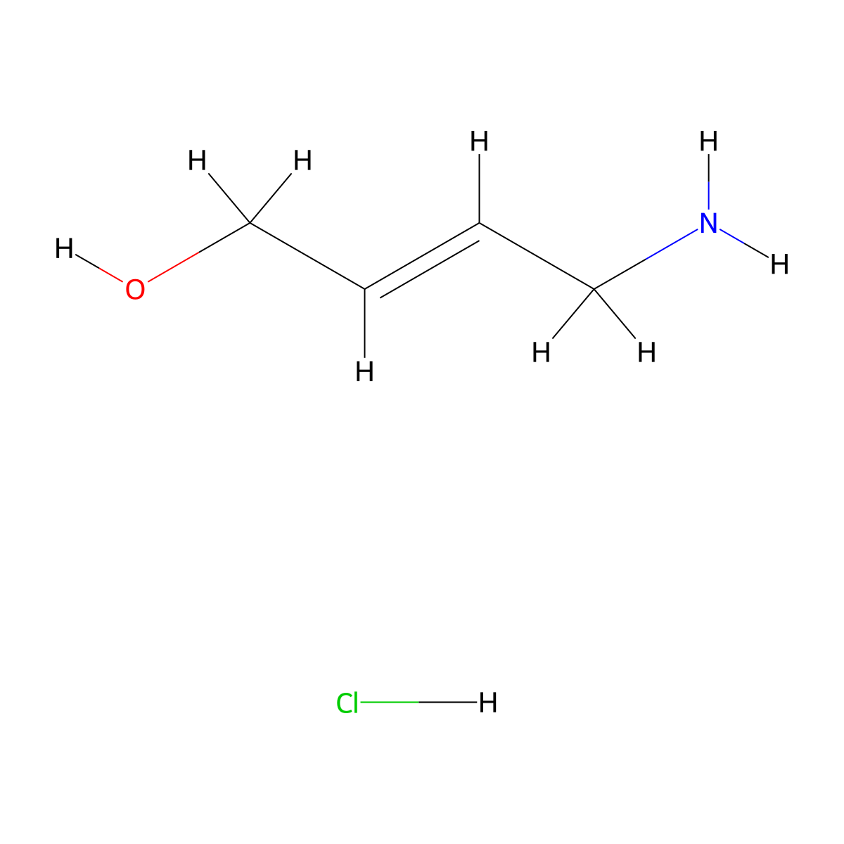 4-Aminobut-2-en-1-ol hydrochloride molecular structure, CAS 1807940-62-0