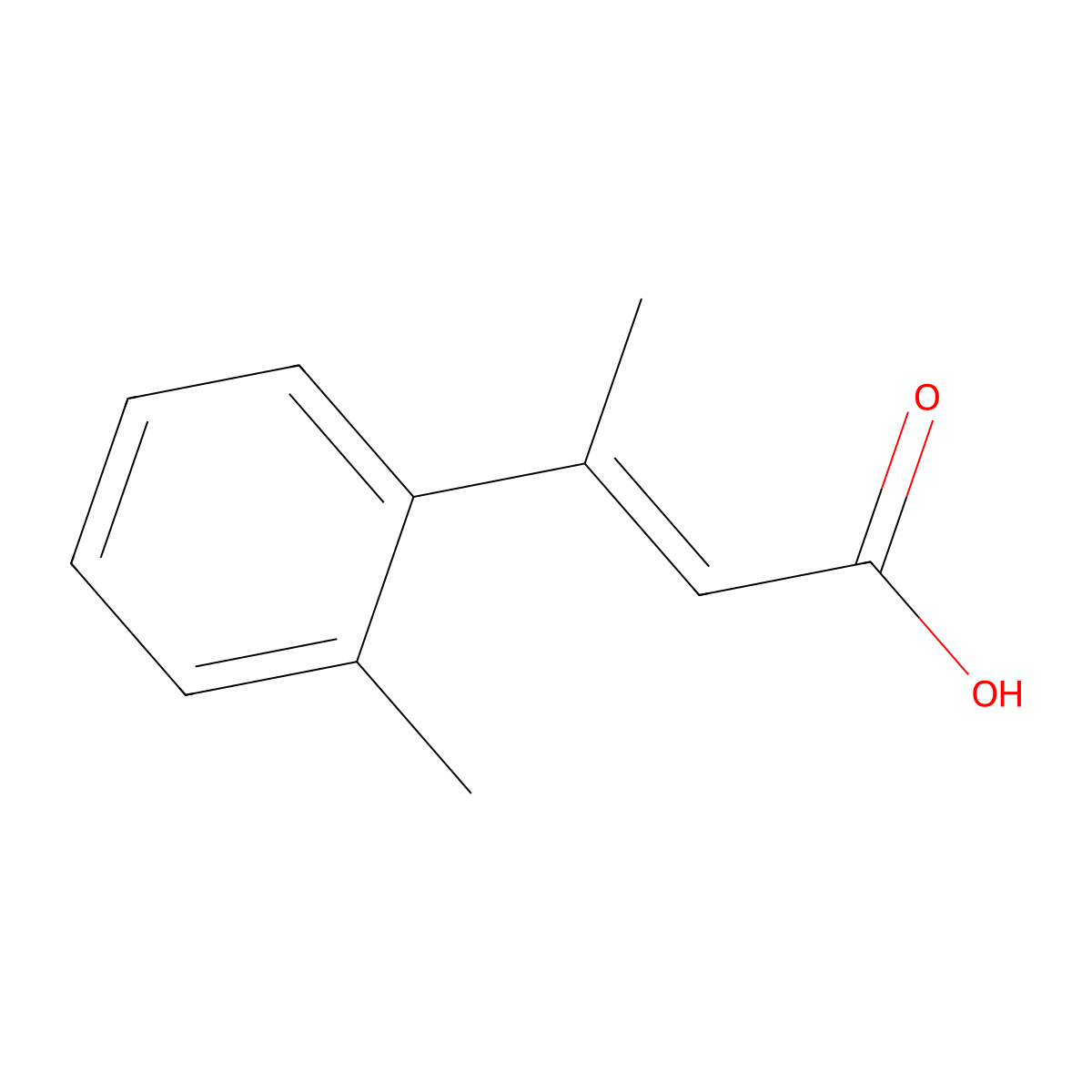 3-(2-methylphenyl)but-2-enoic Acid molecular structure, CAS 1807940-69-7