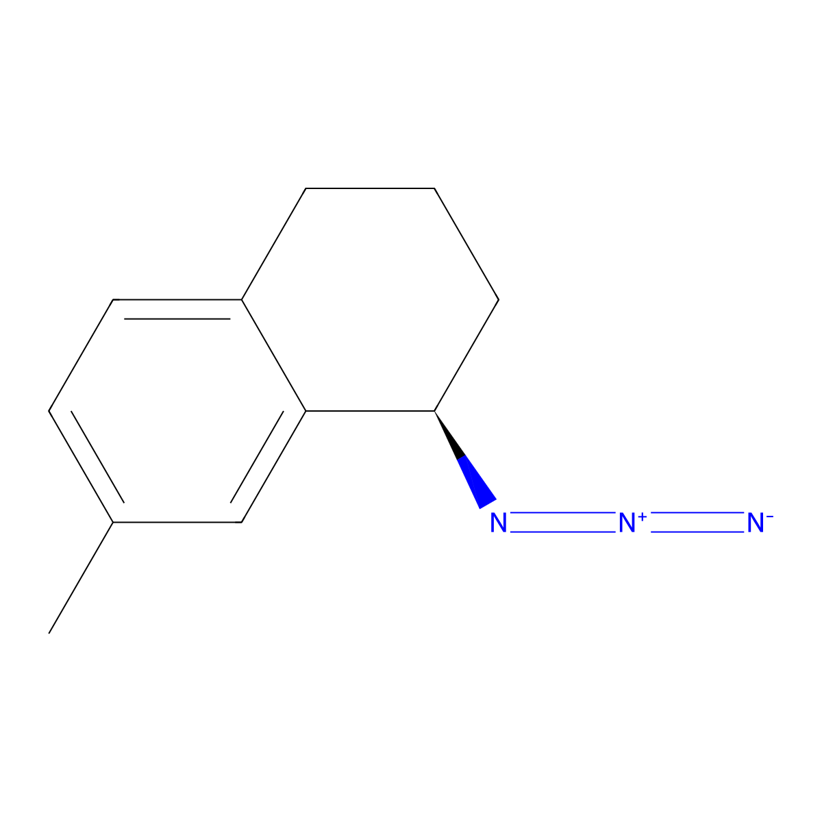 (1R)-1-azido-7-methyl-1,2,3,4-tetrahydronaphthalene molecular structure, CAS 1807940-81-3
