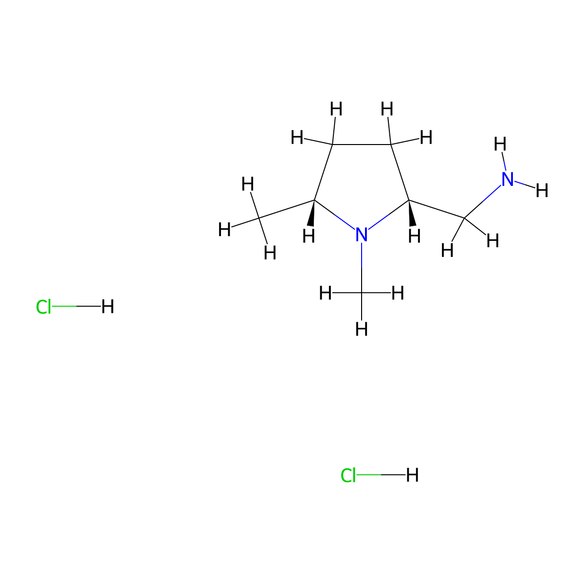 Rel-((2R,5R)-1,5-dimethylpyrrolidin-2-yl)methanamine dihydrochloride molecular structure, CAS 1807941-02-1