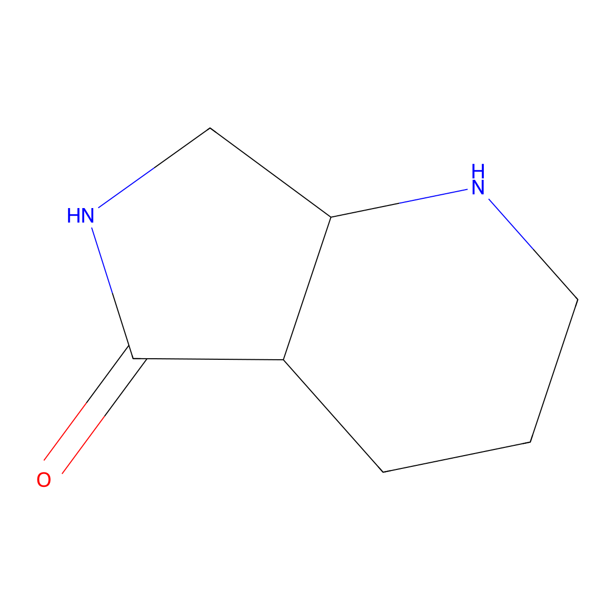 rac-(4aR,7aS)-octahydro-1H-pyrrolo[3,4-b]pyridin-5-one, cis molecular structure, CAS 1807941-42-9