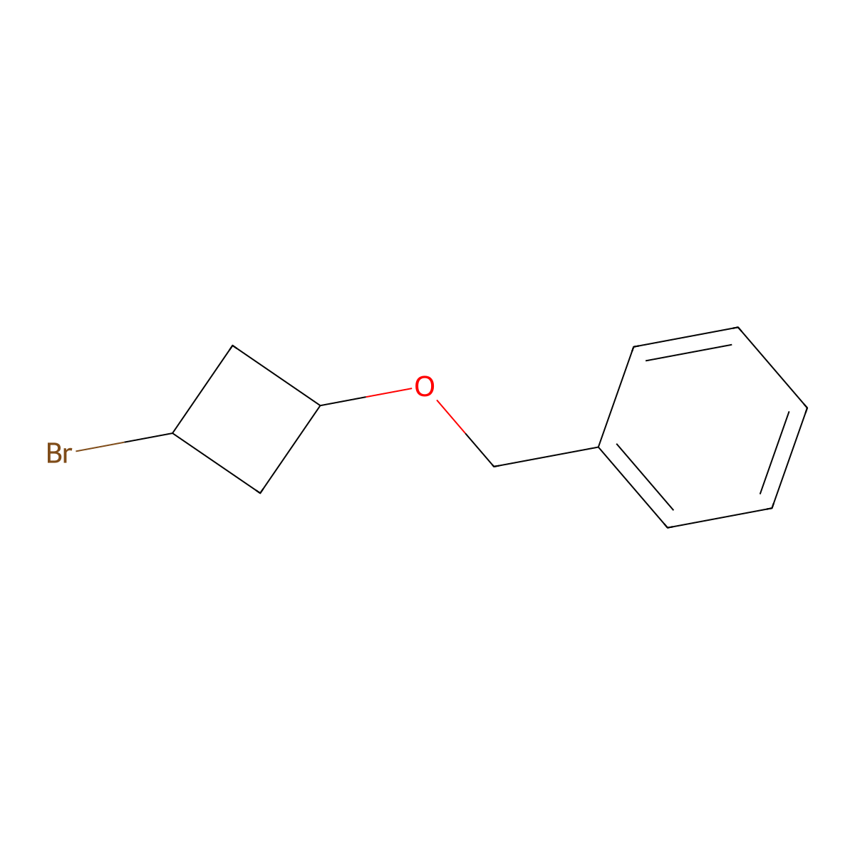 Rac-(((1r,3r)-3-bromocyclobutoxy)methyl)benzene molecular structure, CAS 1807941-88-3
