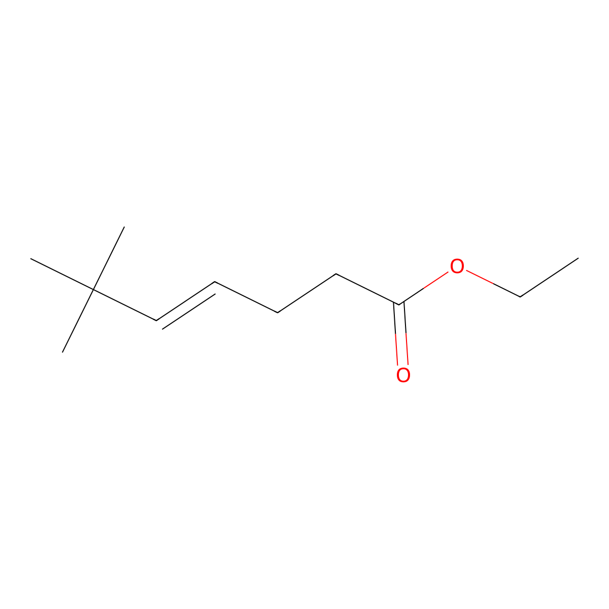 Ethyl 6,6-dimethylhept-4-enoate molecular structure, CAS 1807941-96-3
