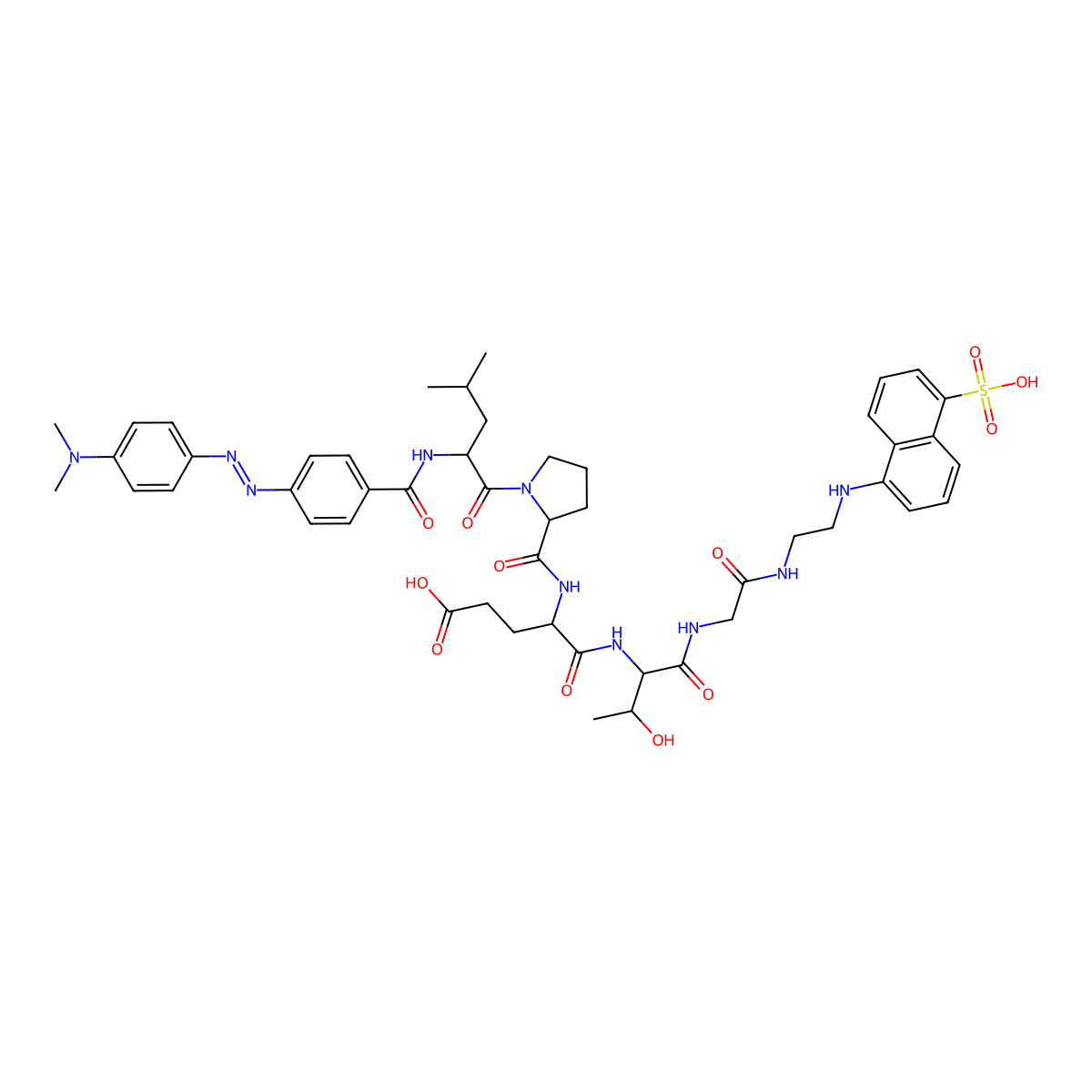 Dabcyl-lpetg-edans molecular structure, CAS 1807943-24-3