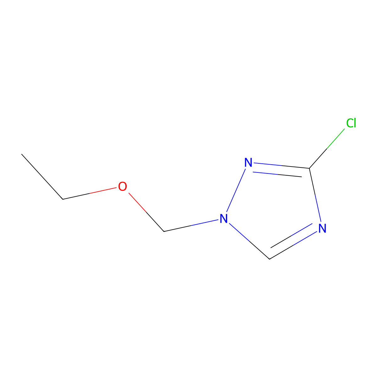 3-Chloro-1-(ethoxymethyl)-1H-1,2,4-triazole molecular structure, CAS 1807977-28-1