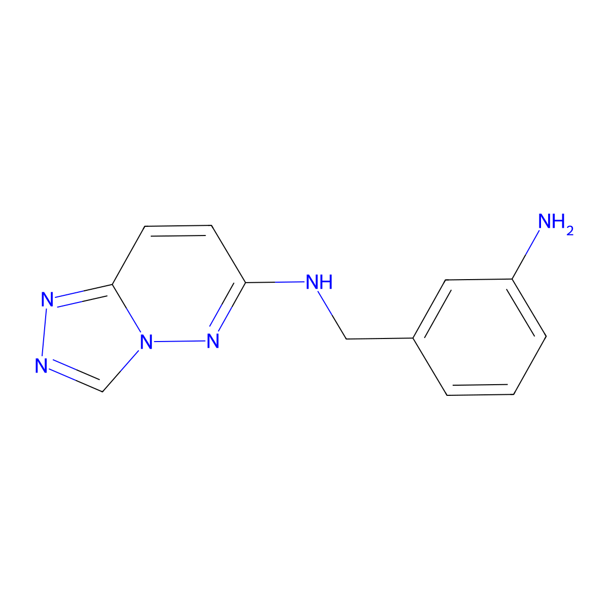 N-(3-aminobenzyl)[1,2,4]triazolo[4,3-b]pyridazin-6-amine molecular structure, CAS 1807979-92-5
