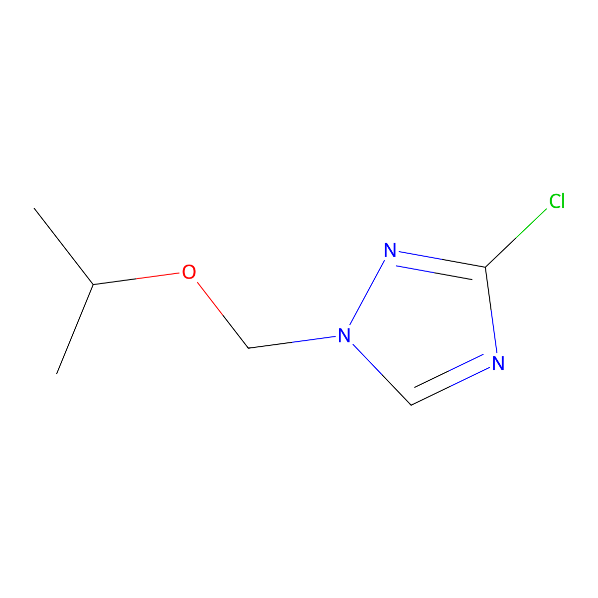 3-Chloro-1-(isopropoxymethyl)-1H-1,2,4-triazole molecular structure, CAS 1807982-70-2