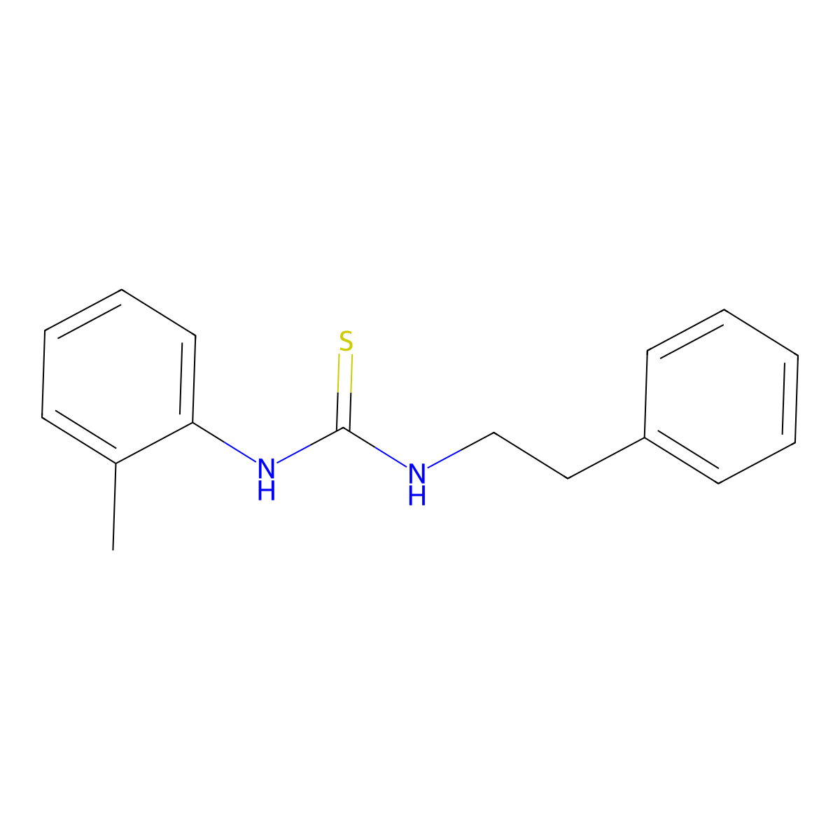 1-(2-Methylphenyl)-3-(2-phenylethyl)thiourea molecular structure, CAS 180799-32-0